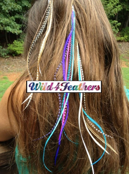 Aqua Hair Feathers X XL XXL