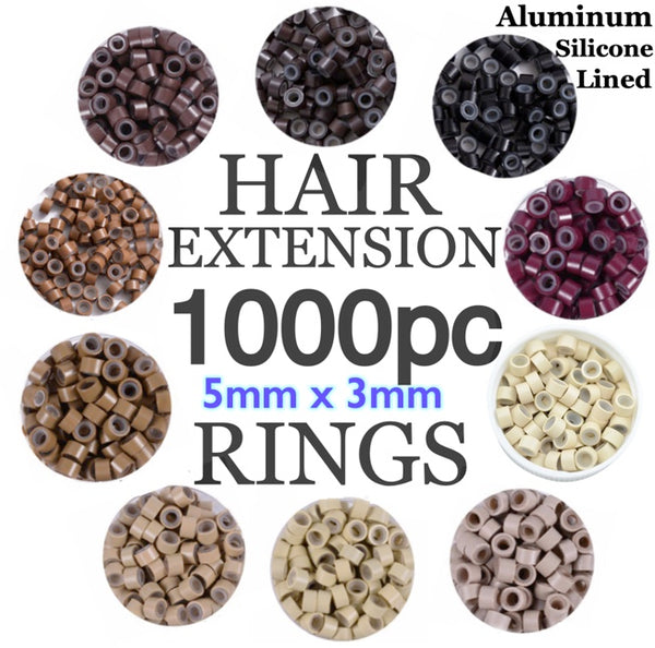 MicroBead Hair Rings 1000pc