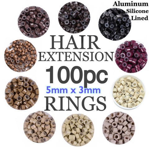 MicroBead Hair Rings 100pc