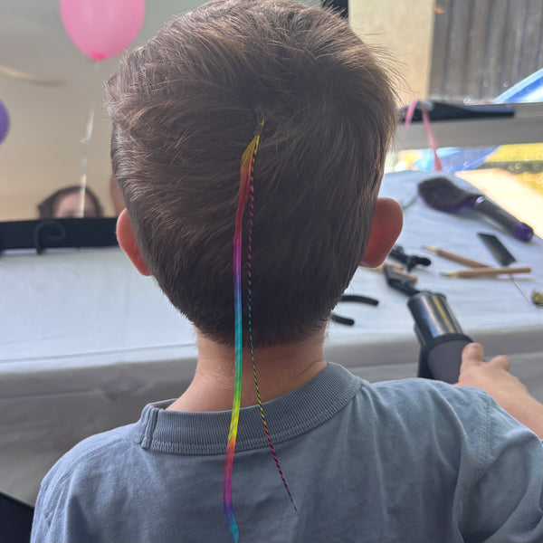 Rainbow Feather Hair Extensions