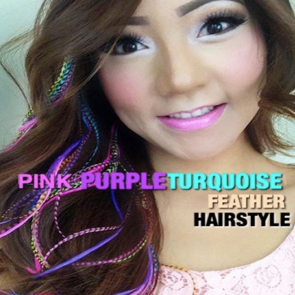 PINK PURPLE TURQUOISE w/ NATURALS MIX 20 Pack X-XXL